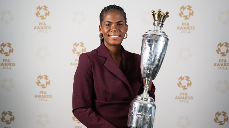 Lionesses star Lauren James beaten to Women’s PFA Players’ Player of the Year by Khadija Shaw with Manchester City striker recognised for sensational WSL goal tally