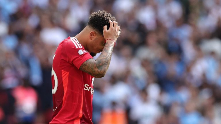 Man Utd player ratings vs Man City: Jadon Sancho's Man Utd nightmare takes a turn for the worse as Alejandro Garnacho's brilliance counts for nothing in agonising Community Shield penalty loss