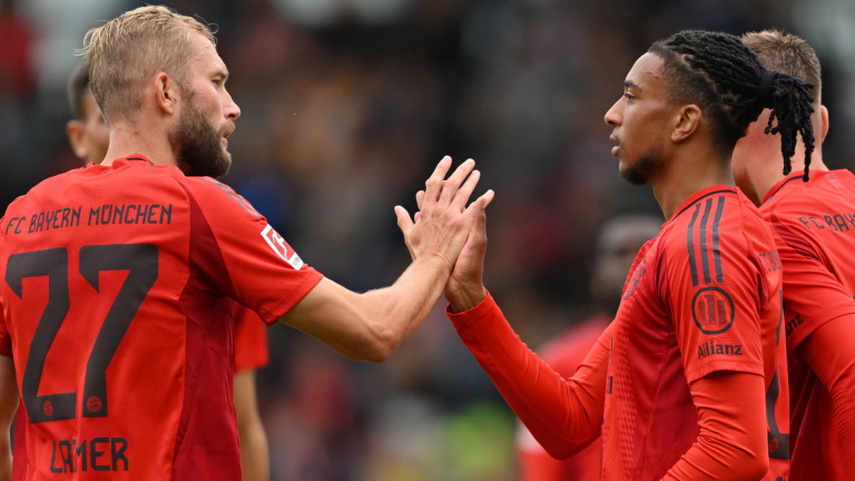 VIDEO: Michael Olise opens Bayern Munich goal account with thunderous volley as Harry Kane also gets on scoresheet in final Bundesliga warm-up game against Grasshoppers