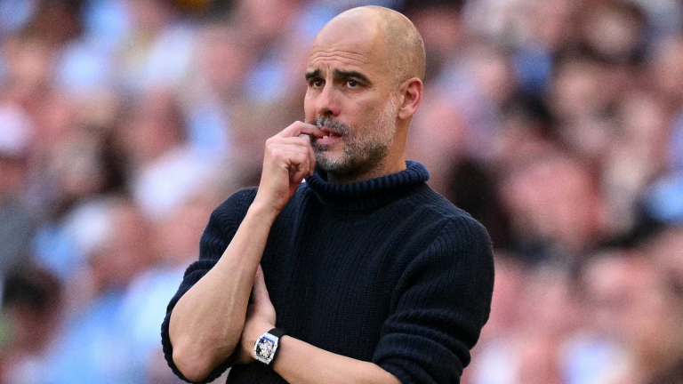 'It's only news when Man City spend' – Pep Guardiola takes dig at big-spending Man Utd & Arsenal and admits he's 'concerned' about duo challenging for Premier League title