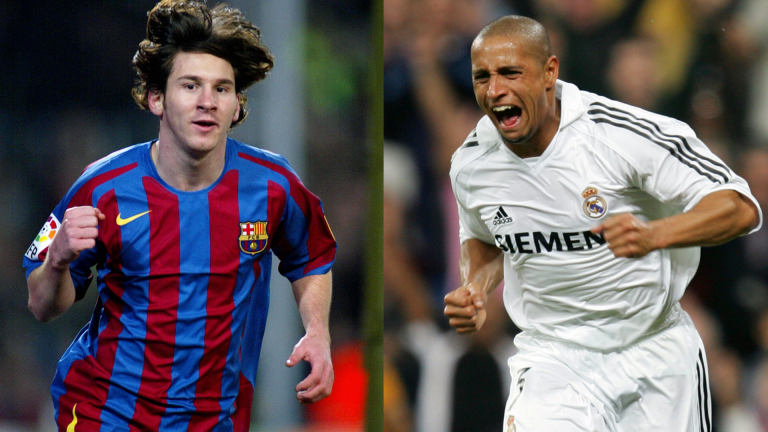 Roberto Carlos ‘lucky’ he didn’t face ‘new Maradona’ Lionel Messi very often – with Real Madrid legend revealing when he knew Barcelona icon would be ‘best player in the world’