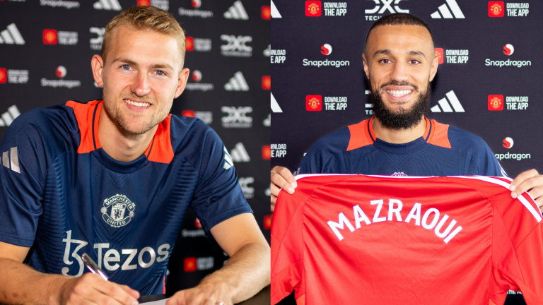 Erik ten Hag gets his wish! Man Utd confirm double signing of ex-Ajax pair Matthijs de Ligt and Noussair Mazraoui