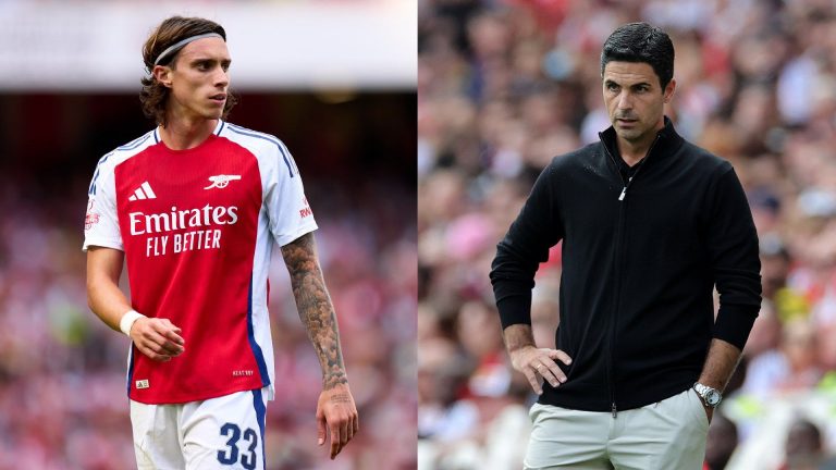 'Energetic, passionate, intelligent' – Mikel Arteta expects 'a lot' from Riccardo Calafiori after new signing makes Arsenal debut against Lyon