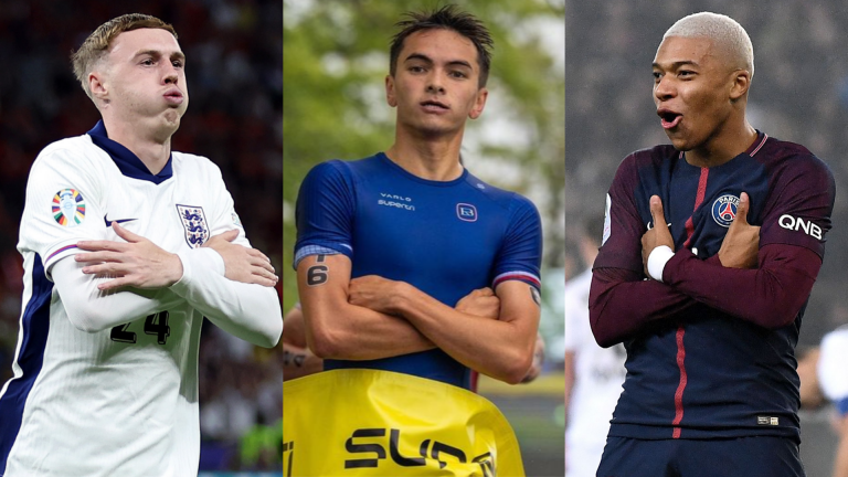 Kylian Mbappe or Cole Palmer? Team GB Olympic gold medal winner Alex Yee merges celebrations with iconic finishing line pose