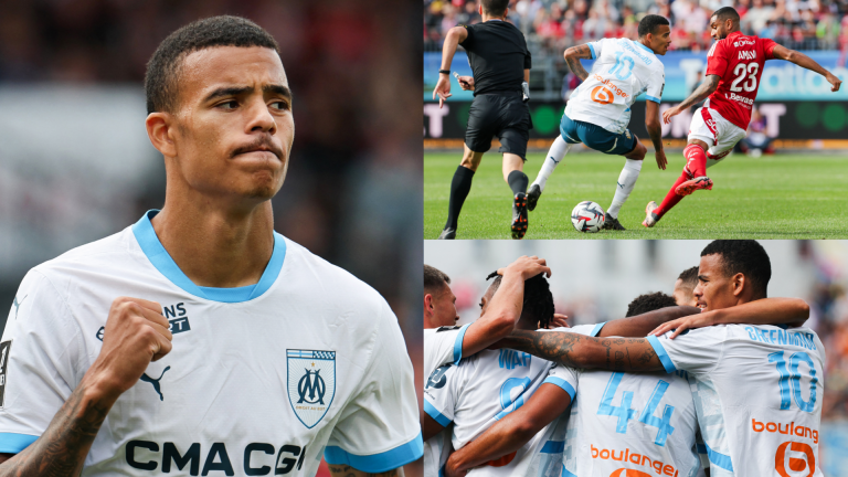 'Exceptional' – Roberto De Zerbi lavishes praise on 'excellent' Mason Greenwood after ex-Man Utd star scores a brace on Marseille debut