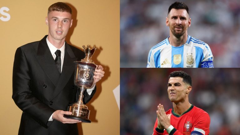 VIDEO: Cole Palmer settles Lionel Messi v Cristiano Ronaldo debate… as he picks HIMSELF to take life-threatening penalty