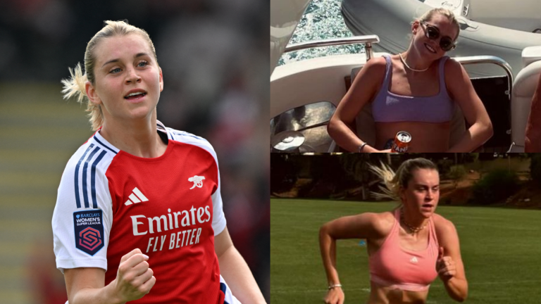 'The most special holiday' – England star Alessia Russo enjoys boat trips with family in summer break – but Arsenal attacker still finds time to work out ahead of new WSL season