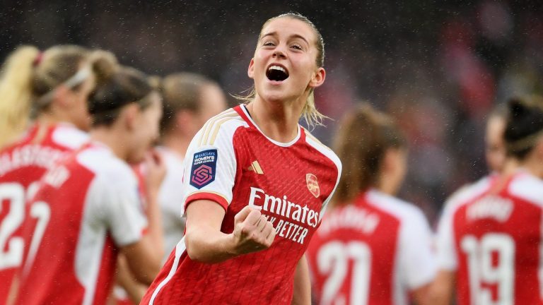 VIDEO: Alessia Russo is up and running! Lionesses star brilliantly scores Arsenal's first pre-season goal as cheeky flick catches out the Washington Spirit