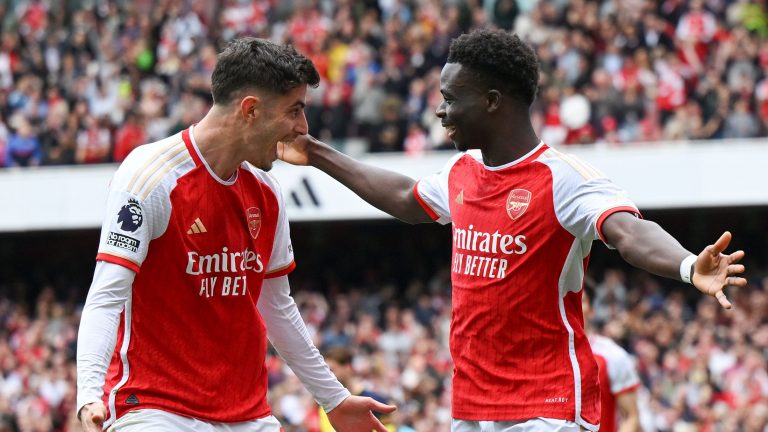 Kai Havertz hails 'unbelievable' Bukayo Saka after Arsenal star's dazzling display against Wolves and makes prediction for 'very rare' England winger