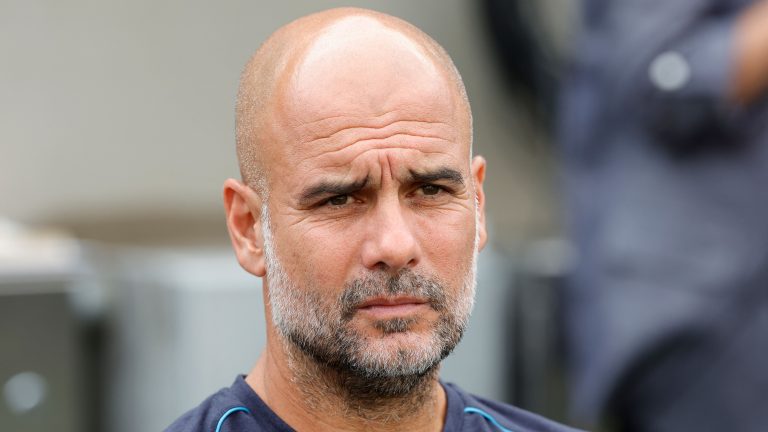 Pep Guardiola hints at new striker signing as Man City seek backup for Erling Haaland after Julian Alvarez's £82m Atletico Madrid transfer