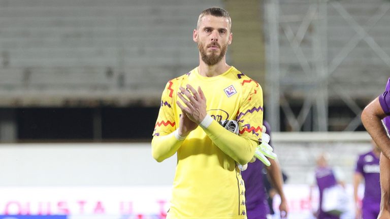 David de Gea reacts to emotional return to football after making comeback for Fiorentina in Europa Conference League play-off