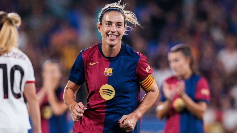 VIDEO: Alexia Putellas scores OUTRAGEOUS goal from near the halfway line as Barcelona Femeni beat AC Milan in Gamper Trophy