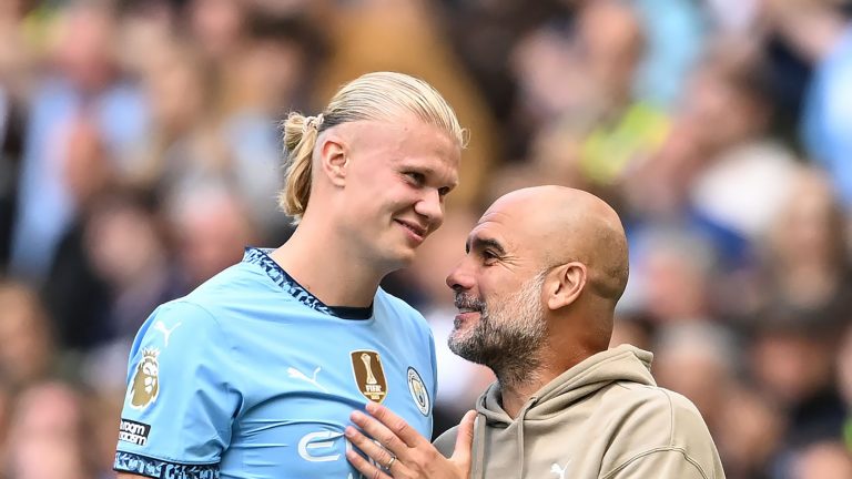 'It's scary' – Pep Guardiola in awe of 'animal' Erling Haaland as he claims Man City terminator is much 'sharper' this season in ominous warning to Premier League rivals