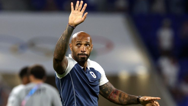 VIDEO: Thierry Henry breaks into hilarious dance as he's welcomed into France dressing room as a hero following Olympics semi-final win over Egypt