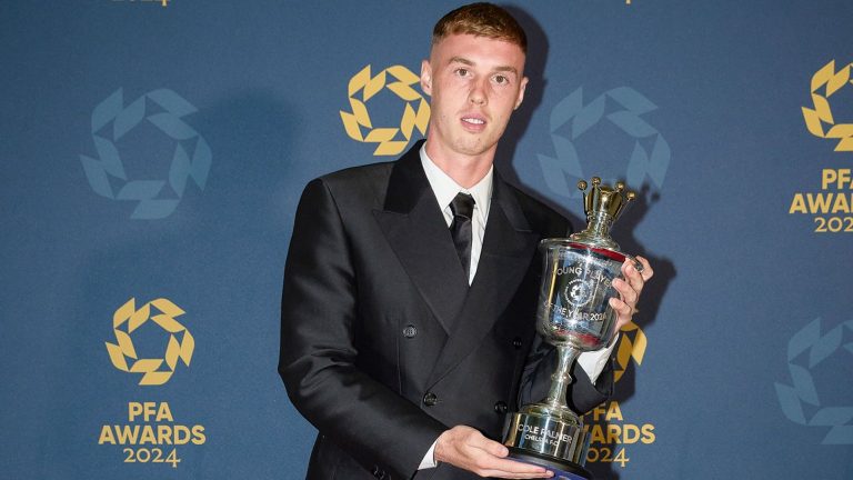 Cole Palmer wins Men's PFA Young Player of the Year award after incredible breakthrough campaign as Chelsea forward beats England team-mates Bukayo Saka and Kobbie Mainoo