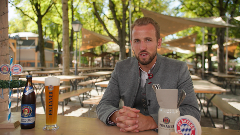 Harry Kane is ready for Oktoberfest! Bayern star dons his lederhosen and opens up on working with Vincent Kompany as German giants look to right the wrongs of last season