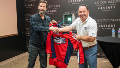 Keanu Reeves signs 1-day contract with OHL’s Windsor Spitfires