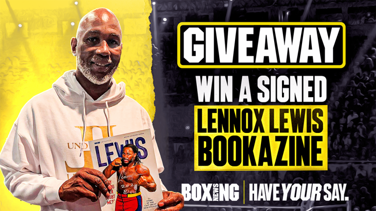 Win a signed Lennox Lewis bookazine