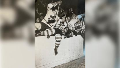 Maple Leafs captured at moment of victory in 1947 Stanley Cup Final