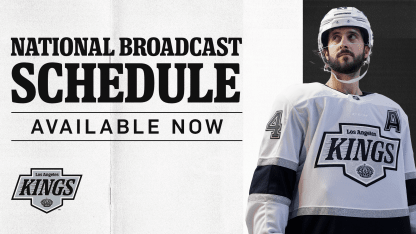 LA Kings Announce U.S. National Broadcast Schedule; Start Time Updates