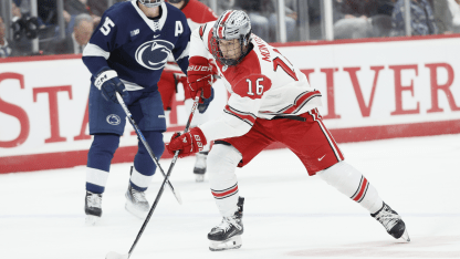 Montes hoping success at Ohio State inspires more Venezuelans to play hockey