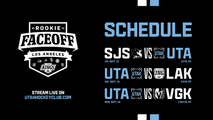 Rookie Faceoff Schedule 2024