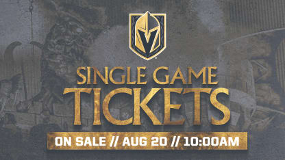 Vegas Golden Knights Single-Game Regular-Season Tickets on Sale Tomorrow